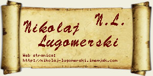 Nikolaj Lugomerski vizit kartica